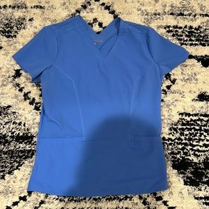 Ceil Blue Med Couture Scrub Top